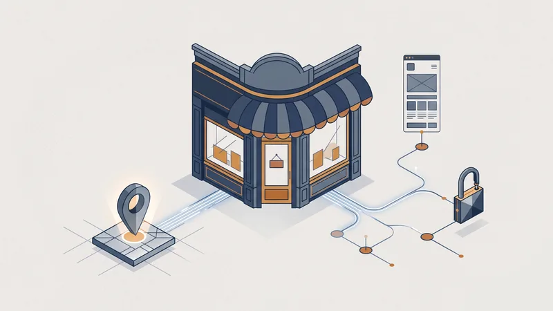 Écosystème complet du commerce local - site, fiche Google, réseaux sociaux