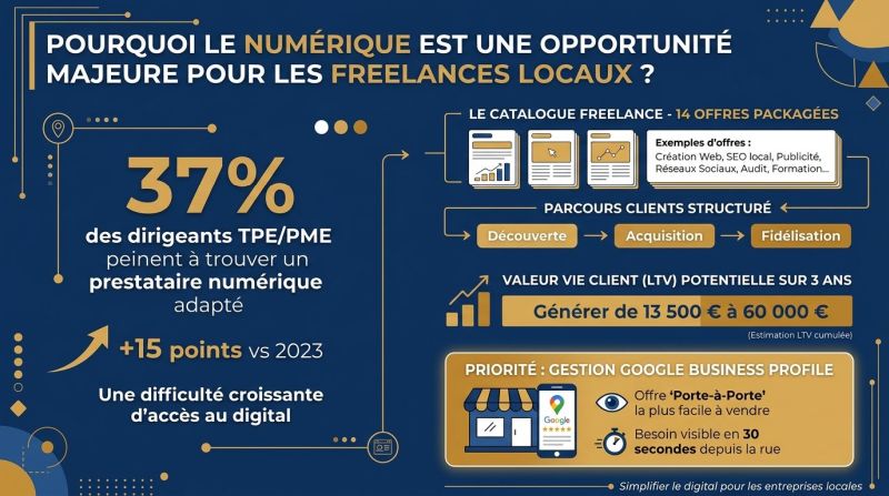 Carte locale des Yvelines et potentiel digital des indépendants