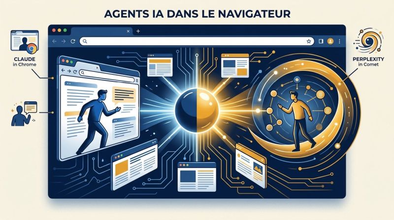 Agent IA navigateur pour dashboards et documentation en ligne