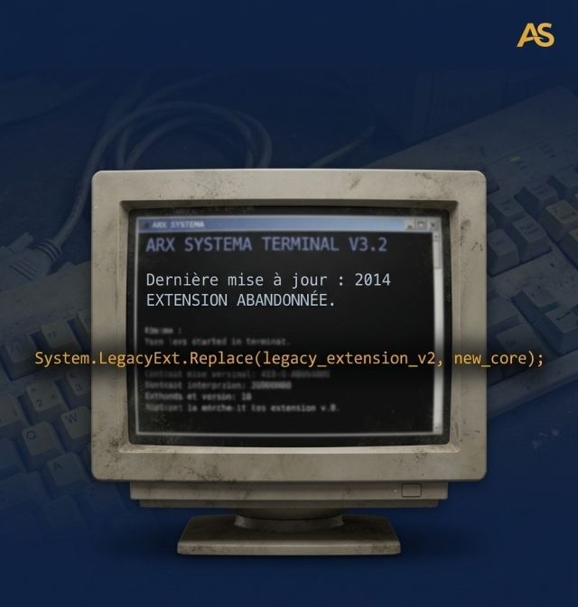 Ancien CMS avec extensions obsolètes et migration à risque