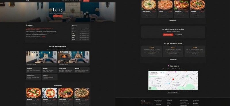 Pizzeria feu de bois