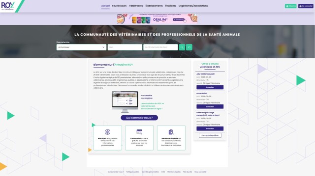 Annuaire Roy — répertoire vétérinaires